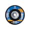Pferd 4-1/2" x 5/8-11 Thd. POLIFAN Flap Disc - Z PSF STEELOX, Zirconia, 40 Grit, Flat 62033 - alternate 2